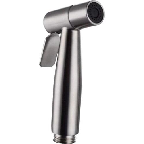 Rounded Bidet Sprayer Head Only, Stainless Steel Brushed Nickel Diaper Sprayer Bidet Head-A