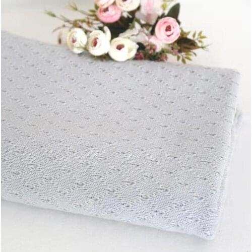 Pastel Grey Baby Boy Phtography Backdrops Knit Swaddle Blanket Vintage Jersey Beanbag Cover Blanket Posing Fabric Background