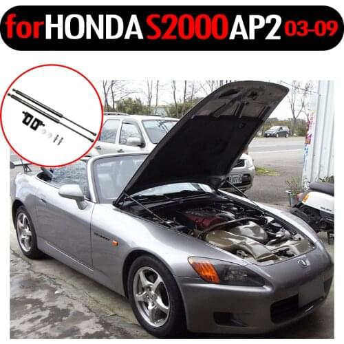 Front Hood Bonnet Gas Struts for HONDA S2000 2003-2009 S2K Lift Support Gas Spring Damper Carbon Fiber Shock