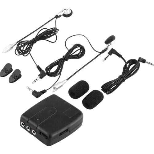 Motorcycle Intercom Interphone with Headset Helmet to Helmet Communicator System