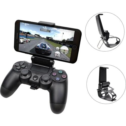 Mobile Cell Phone Stand For PS4 Controller Mount Hand Grip For PlayStation 4 Gamepad For Samsung S9 S8 Clip Holder