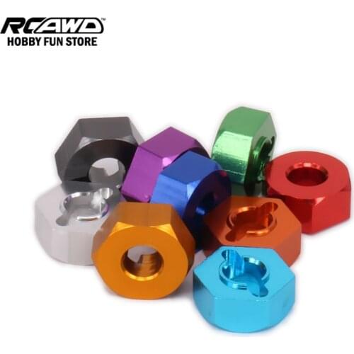 RCAWD HPI RS4 12mm Wheel Hex Drive Hub Adapter For Rc Hobby Car 1/10 HPI RS4 Alloy 113696 72036 70742 RS40010