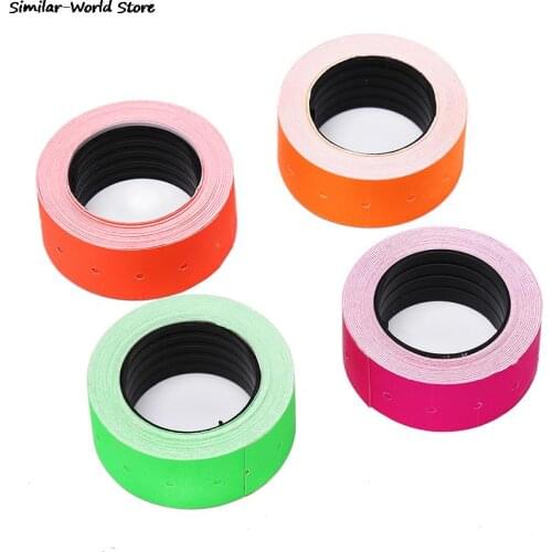 Retail Tags 1 Roll 500PCS Colorful Adhesive Price Tag Paper Price Label Mark Sticker For MX-5500 Price Tag Gun Lableller