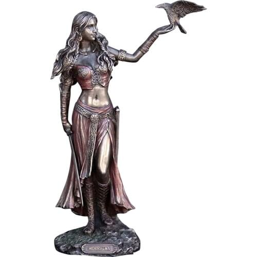 The Greek Goddess Plouto Lucky Fortune Statue Home Angel Figurine Resin Art Sculpture Office Desktop Portrait Garden Decorations