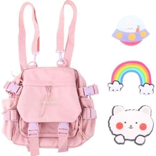 63HC Women Nylon Backpack Convertible Ladies Casual Daypack Small Shoulder Bags