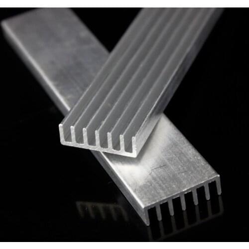 20 Pieces Gdstime 100mm Aluminum 100X20X6mm Rectangle Shape Long IC Chipset Heatsink Silver