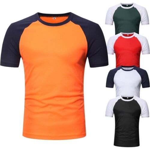 2021 Summer New Arrival 5 Colors Round Neck Plus Size Loose All-match Simple Casual Tide Men Short-sleeved T-shirt Free Shipping