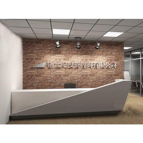 3.6meter long Modern design grey white lacquer reception desk table counter furniture#SH001 for 2set