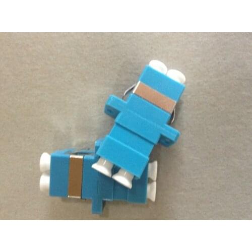 400pcs New Optic Fiber Adapter Flange Coupler Connector LC UPC SM Duplex Singlemode Telecom Special Wholesale