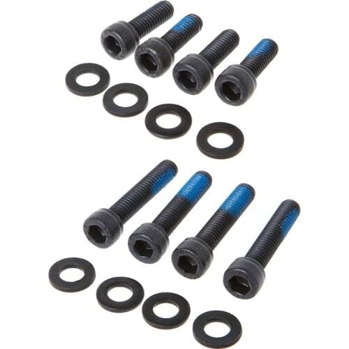 4pcs Bicycle Screw Disc Brake Conversion Adapter Parts Accessories M6x18/M6x30 Steel With Spacer Bolt Repair Kit