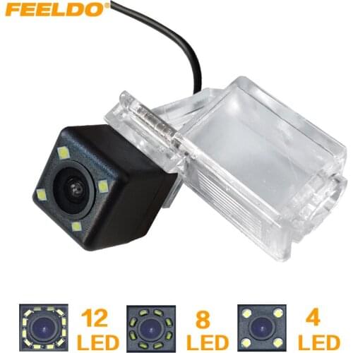 FEELDO Car Rear View Camera With 4/8/12LED For Geely Emgrand EC718/EC715 Reverse Parking Backup Camera #HQ4692