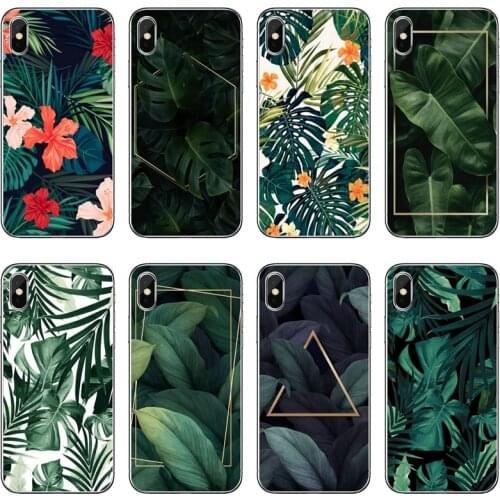 Tropical Green Plant leaf Accessories Phone Case For iPhone 12 Mini 11 Pro Max XS Max XR X 8 7 Plus 6 6S Plus 5 5S SE 2020