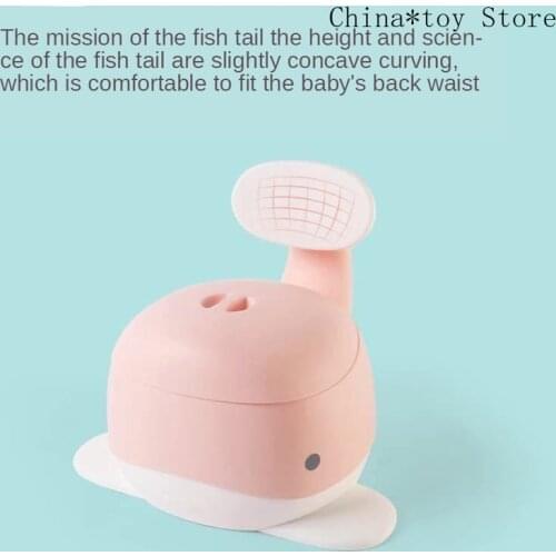Child Backrest Toilet Potty Baby Toilet Seat Upgraded Version with Mouth Backrest Urinal Baby Portable Seat Travel Potty