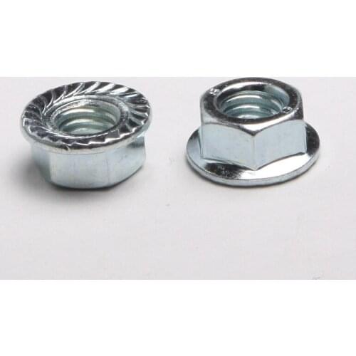 40PCS Specials Hex Flange Nut Flange Nuts M4 DIN6923