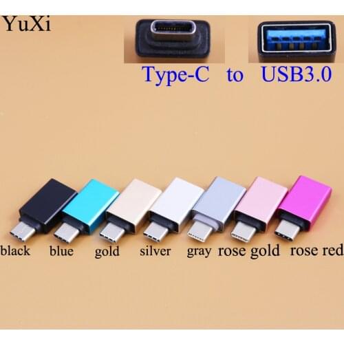 YuXi Type-C to USB 3.0 OTG Cable Adapter Type C Converter Charging Sync for Samsung Galaxy Note8 for Huawei P20 OTG Adapter