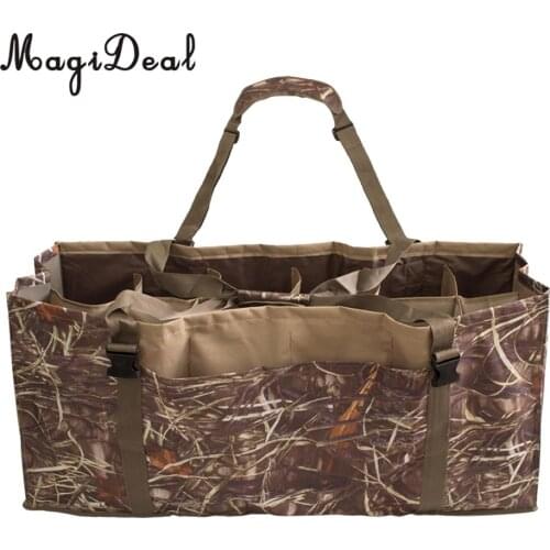 MagiDeal 12 Slot 3D Lifelike Duck Decoy Bag with Padded & Adjustable Shoulder Strap