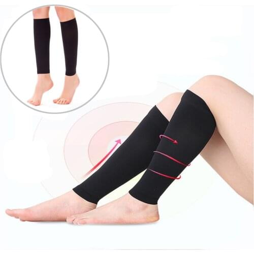 2PCs Weight Loss Elastic Slimming Leg Band Compression Socks Leg Shapper Calf Elbow Massager Anti-Varicose Veins Fitness Socks