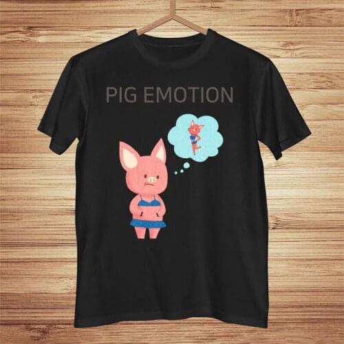 2021 New Cute Pig Emotion Fashion Print Women Tshirt Harajuku Kawaii Korean Female Tops Tees Funny Femme T Shirts