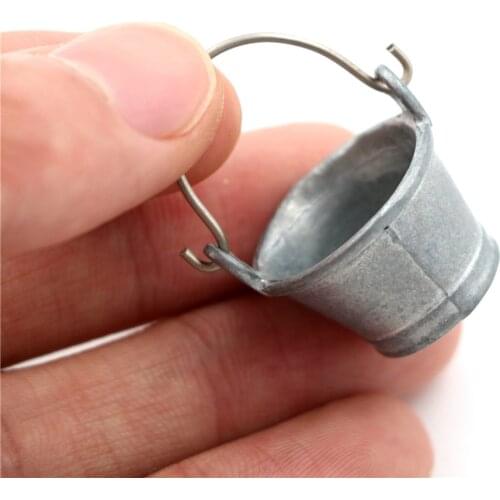 New Water Bucket 1:12 Fairy Home Kitchen Pretnd Play Game Bucket Classic Pretend Play Furniture Toys Gifts Dollhouse Miniature