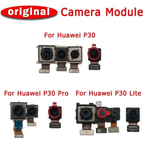 Original Front Rear Back Camera For Huawei P30 Lite Pro P30Lite P30Pro Main Facing Camera Module Flex Replacement Spare Parts