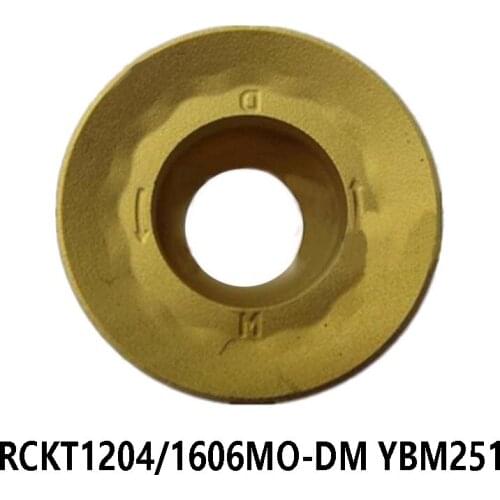 Original RCKT1204MO-DM RCKT1606MO-DM YBM251 Carbide Inserts for Stainless Steel RCKT 1204 1606 Lathe Cutter Turning Tools CNC