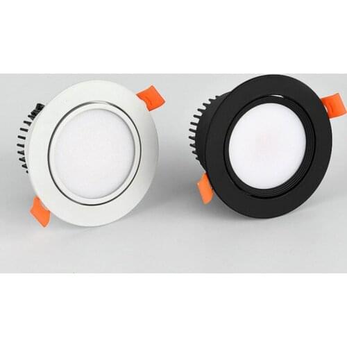 Dimmable Downlight lamp 3w 5w 7w 9w 12w 15w Cob Led Spot 220V/110V Ceiling Recessed round panel light for home lighting