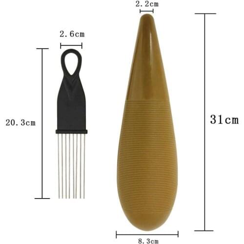 Professional Plastic Guiro W/ Scraper Set Accompaniment Percussion Instrument