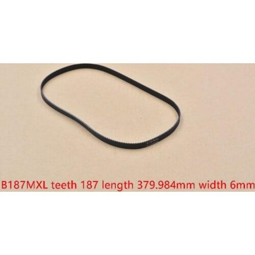 3d printer belt 149.6MXL B187MXL closed loop rubber timing teeth 187 length 379.984mm width 6mm