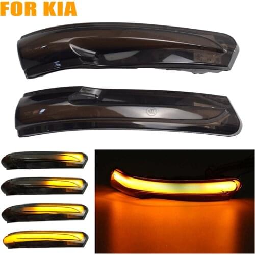 2pcs LED Dynamic Turn Signal Light For Kia Ceed (JD) 2013-2018 2nd generation Flowing Water Blinker Flashing Light