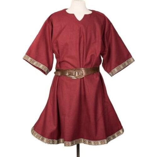 Medieval Vikings Tunic Celtic Anglo-Saxons Shirt Renaissance Fair Wanderer Costume Ethnic Handfasting Dress ForWomen