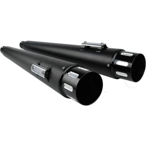 Motorcycle Exhaust Pipes 4" Slip-on Mufflers For Harley Touring Electra Street Glide 1995-2016 Dual Exhaust End Cap