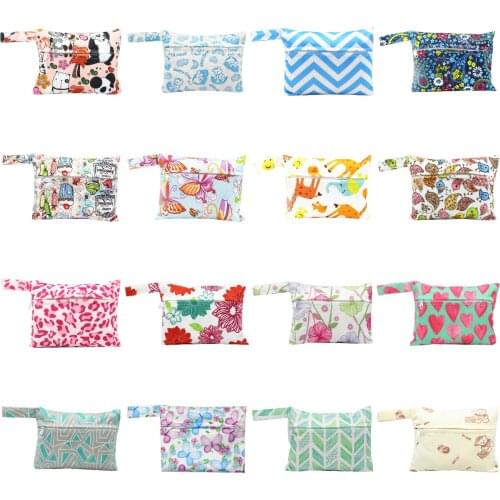 1 Pcs Woman Mini Wet Dry Bag Waterproof Cloth Menstrual Pads Bag Reusable Cloth Sanitary Pad Bag Sanitary Pad Pouch