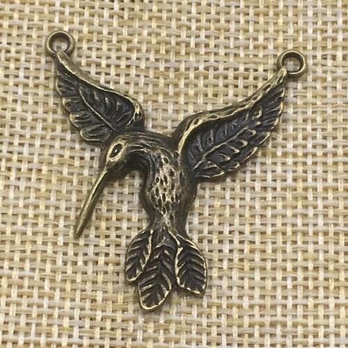 10Pcs Hummingbird Charms Antique Bronze Color DIY Jewelry Making Handmade Crafts