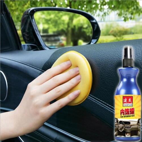 100ml Car Polish Wax Plastic Leather Retreading Agent Automotive Interior Cleaner Tire Wax Paint Household Office Bag Cleaning