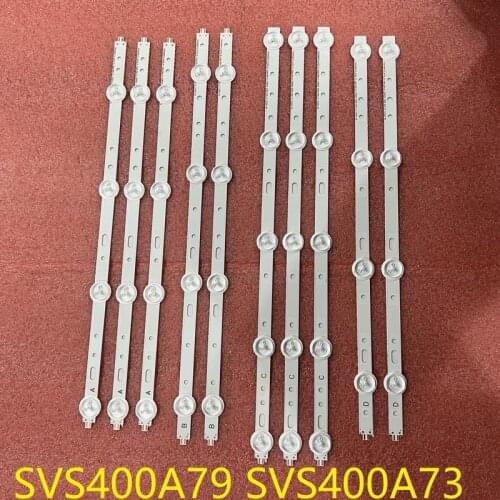 New original) 5set=50pcs LED backlight strip for 40D1333B 40PFL3208T LTA400HM23 SVS400A79 4LED A B D 5LED C type SVS400A73