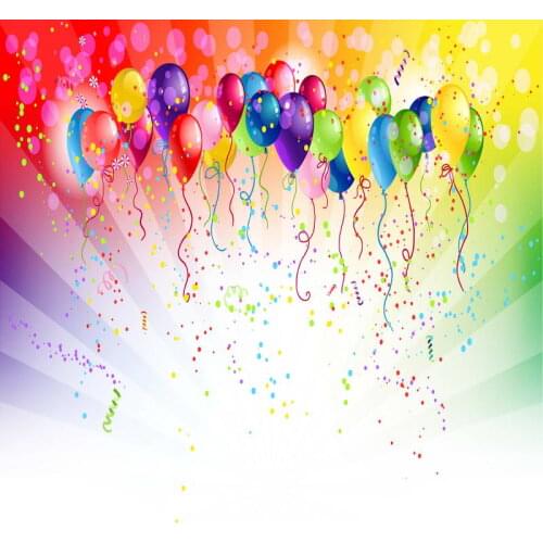 MEHOFOTO Balloons Birthday Backdrops For Photography Party Ribbon Celebration Baby Portrait Photographic Background Photo Studio