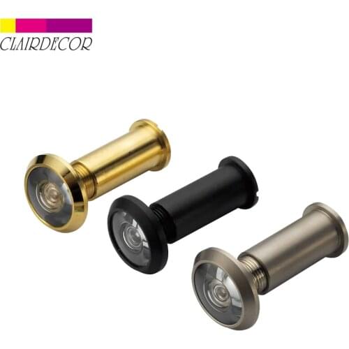 Door Viewer 160-200 Degree View Solid Brass Adjustable Home Security Camera Optical Glass House Anti-Theft Eye Video Door Pee