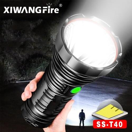 Powerful Flashlight High-power Glare Long-Range Handheld Searchlight USB Rechargeable LED Flashlight Waterproof Camping Outdoor