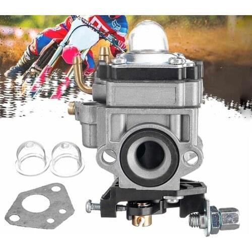 Motorcycle Carb Carburetor 11mm 2 Stroke Carburettor for 43Cc 47Cc 49Cc 50Cc Scooter ATV Dirt Bike Lawn Mower