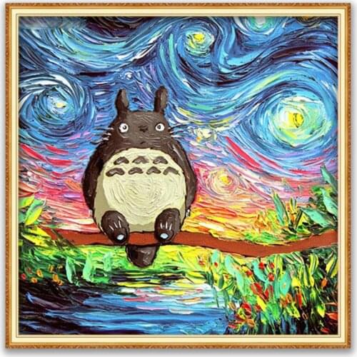 Cartoon Anime DIY 11CT Cross Stitch Embroidery Kits Needlework Craft Set Printed Canvas Cotton Thread Home Decoration Hot Sell