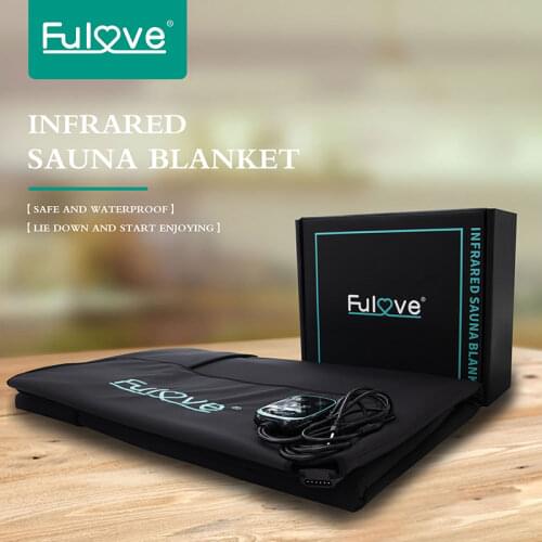 2021 Fulove Far infrared sauna blanket top sale FIR Detox Therapy heating infrared blanket for Weight Loss sweat sauna at home