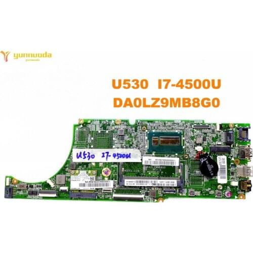 Original for Lenovo U530 laptop motherboard U530 I7-4500U DA0LZ9MB8G0 tested good free shipping