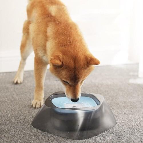 Pet Drinking Bowl Splash-Proof Floating Water Bowl Diamond Floating Water Bowl Non-Wet Mouth Dog And Cat Pet Drinking Bowl