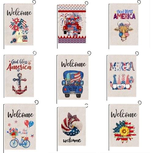 Independence Day Garden Flag Holiday Commemorate Garden American Garden Flag Waterproof Flag Banner Garden Decor