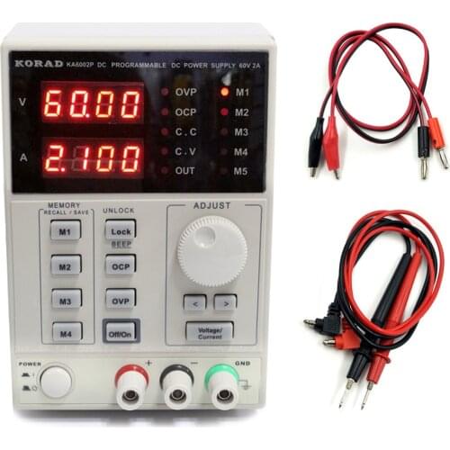 KORAD KA6002P 60V2A Programmable Power Supply Adjustable Digital Control DC Regulated Power Supply RS232 USB Interface