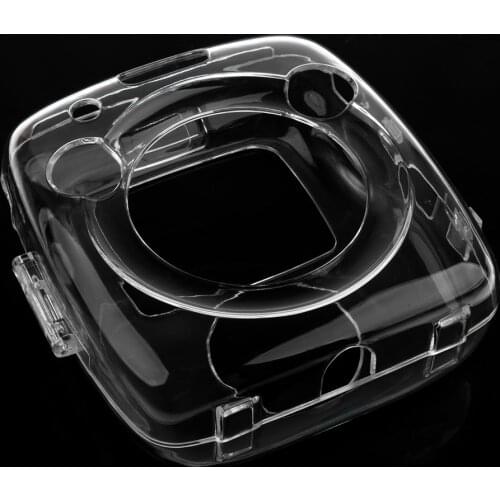 Clear Hard Case w/Shoulder Strap for Fujifilm Instax Square SQ10 Camera