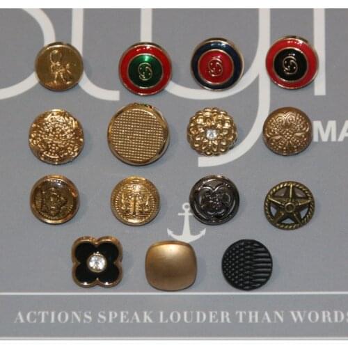 10pcs Metal Women Coat Buttons For Clothing Jacket Suit Decorative Sewing Accessories Wholesale