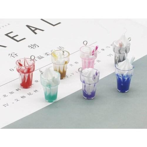 6pcs/multiple ladies earring resin ice cream ice cream custom handmade cute girl gift ice cream earring earring diy accessories