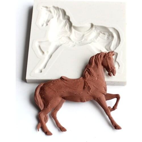 Horse Shape Silicone Cake Mold,Kitchen Baking For Chocolate Pastry Cupcake Clay,Fondant Decorating Tools Accessorie