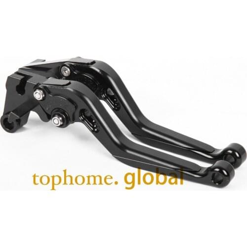 For Honda VFR400 NC30 1989 - 1992 CNC Foldable Extendable Brake Clutch Levers 1990 1991 All Black Adjustable